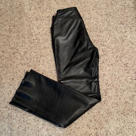 LEATHER-Vintage 100% leather pants. - Picture 3 of 5